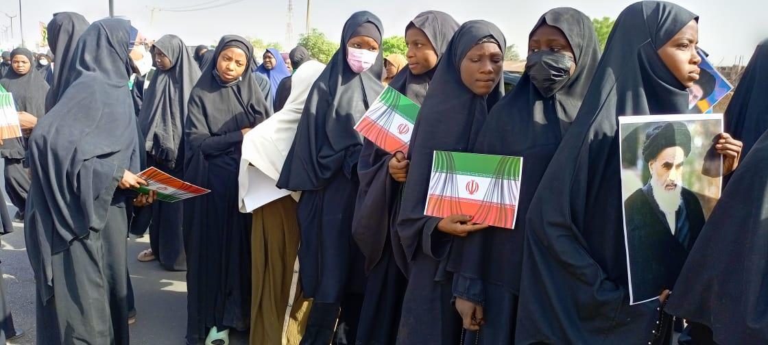 IMN members protest in Kano over reported killing of Iran's Supreme Leader