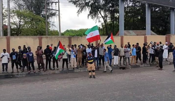 Protesters Storm Lagos Over Iranian Leader's Death